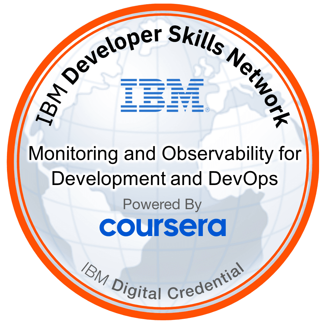 Monitoring and Observability for Development and DevOps Credly Badge