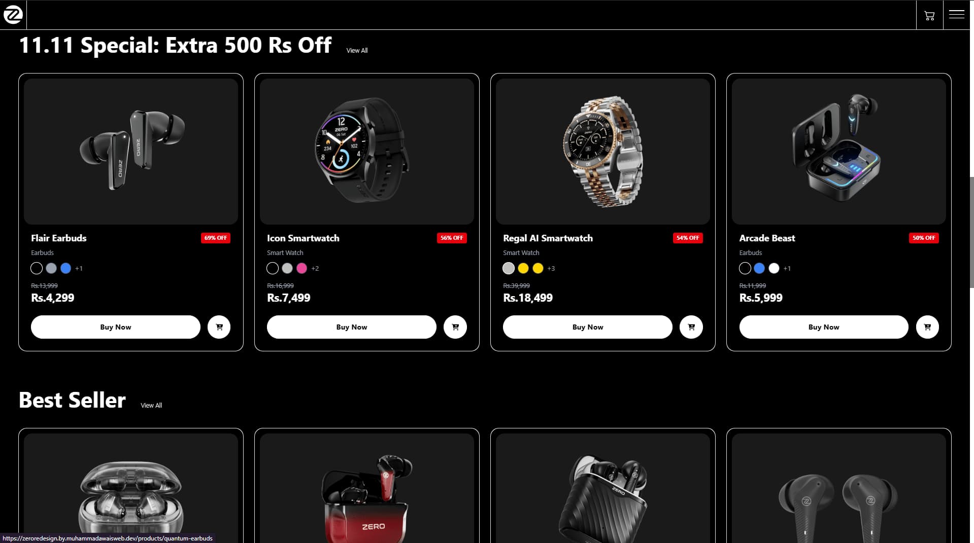 Zero Lifestyle Interface View 3
