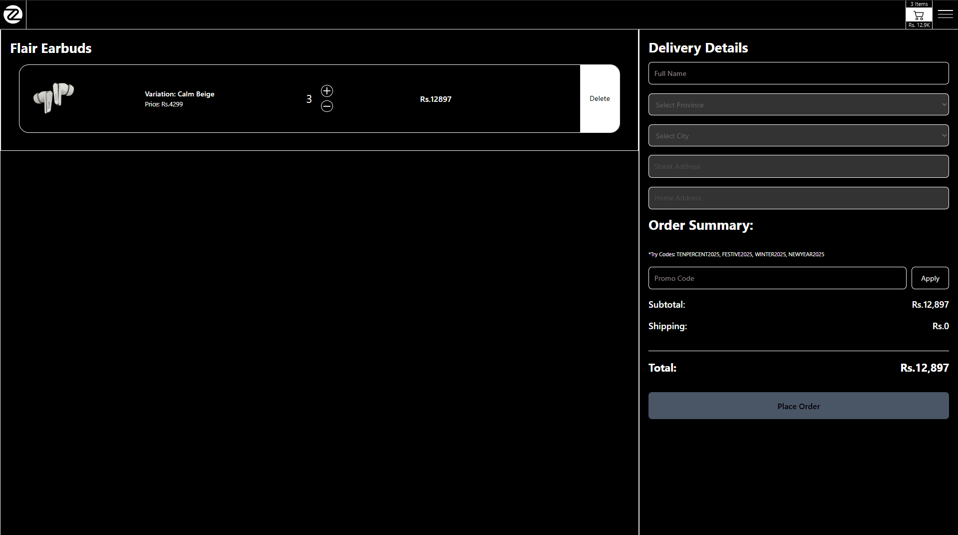 Zero Lifestyle Interface View 6